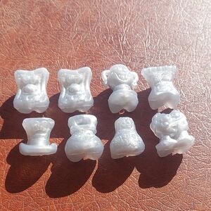 Vintage GoGo’s Crazy Bones Lot (8) - Grey/Silver Classic Figures